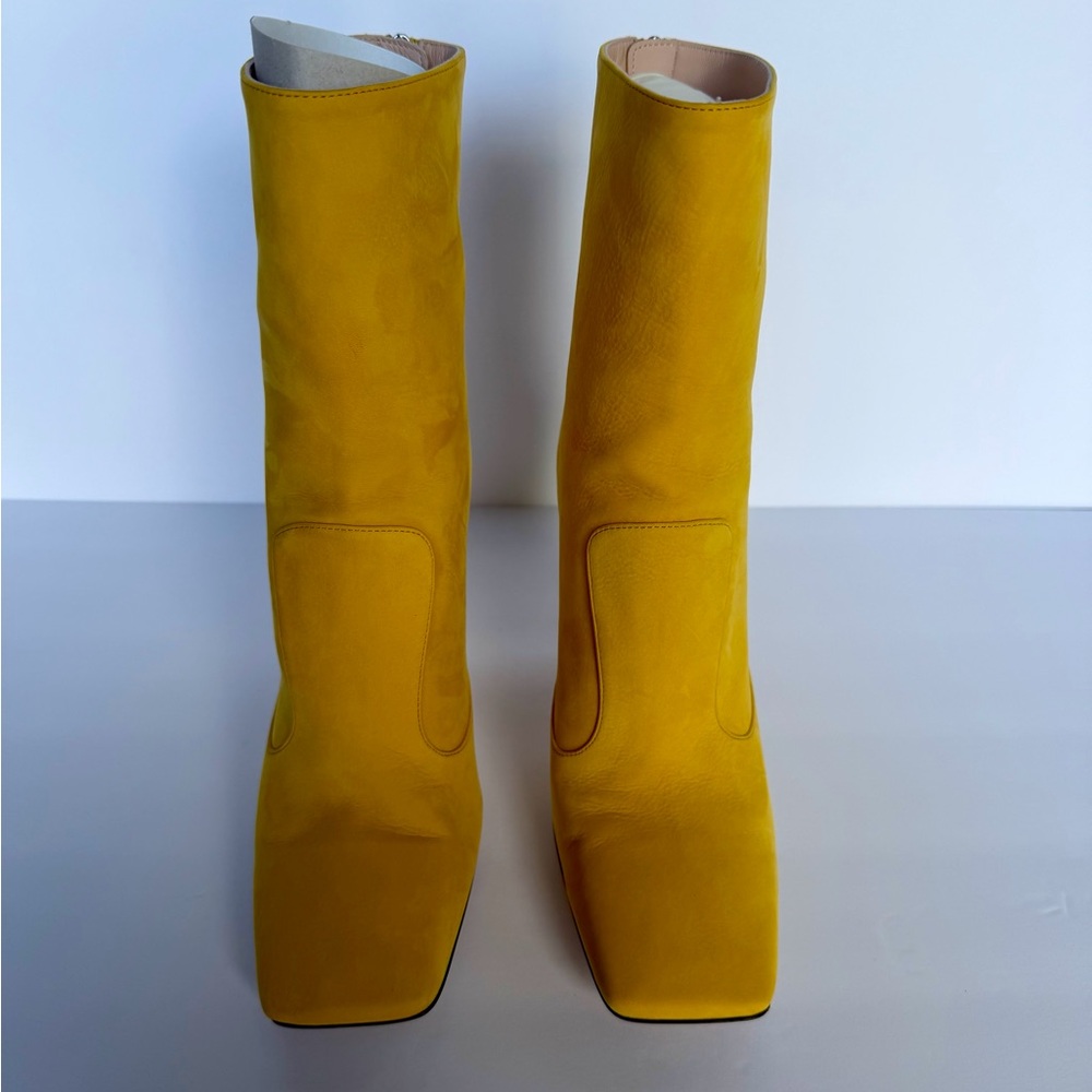 Fendi Yellow Heeled Boots